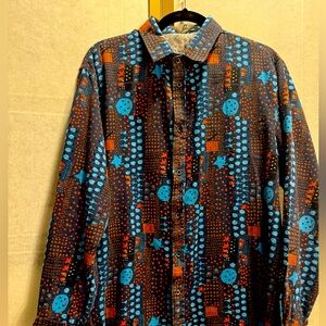 LUC MATTEN XL Men’s Long-Sleeve Button-Down Pattern